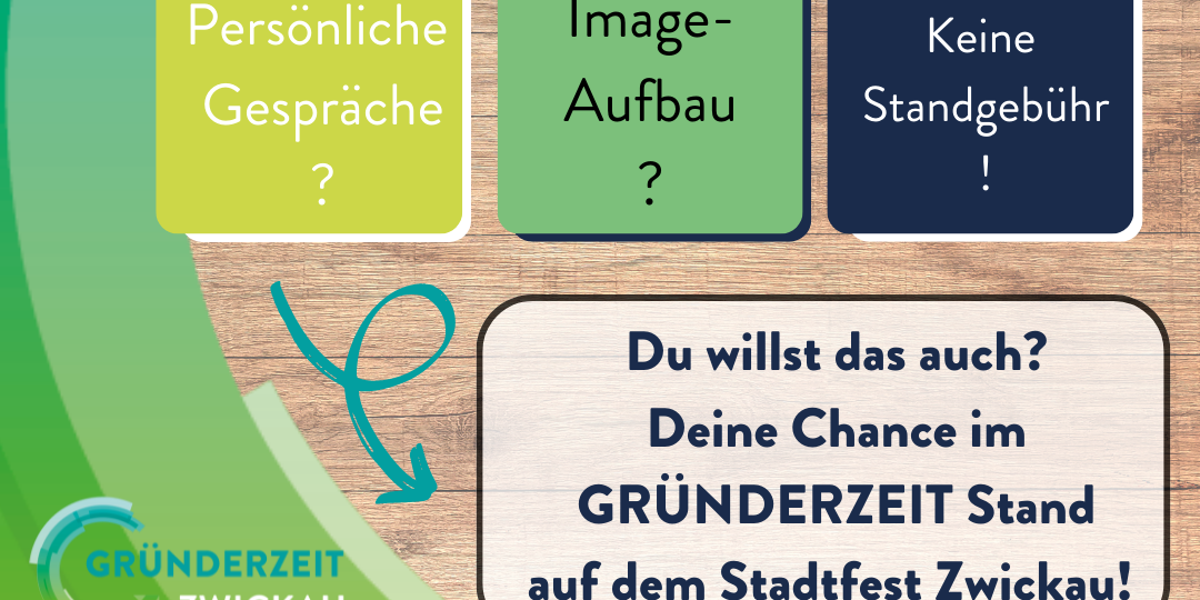 Stadtfest Zwickau_SocialMedia gründerzeit Stand Stadtfest Zwickau
