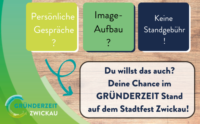 Stadtfest Zwickau_SocialMedia gründerzeit Stand Stadtfest Zwickau